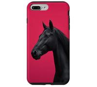 Design élégant étalon Noir pour Les équestres Coque pour iPhone 7 Plus/8 Plus