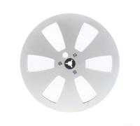 Design élégant : le design classique à six trous de cette bobine de ruban en alliage d'aluminium garantit une flexibilité optimale pendant la lecture (argenté)