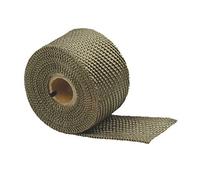 Design Engineering Film thermique en titane avec technologie de roche de lave - 5,1 cm x 10,5 m - Bande thermique pour tuyaux d'échappement, ruban d'échappement pliable, résiste à la chaleur directe