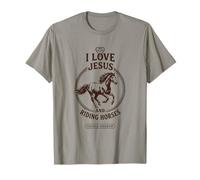Design équestre chrétien « I Love Jesus and Riding Horses » T-Shirt