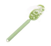 Design ergonomique : The back brush features an ergonomic handle design that ensures a secure and slip grip even when wet, making it comfortable for long use in the shower while effectively c