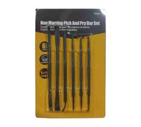 Design ergonomique : The prybars set features an ergonomic curved handle design that conforms to the natural palm shape, ensuring stable force application in confined engine areas while preventing