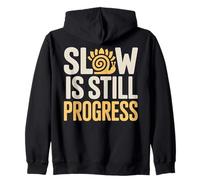 Design Escargot de Yoga « Slow is Still Progress » Sweat à Capuche