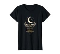 Design ésotérique avec Croissant de Lune, Fleurs, botanique céleste T-Shirt Graphique avec Valeur