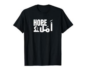 Design Espoir Arabe et Anglais vers Le Haut T-Shirt