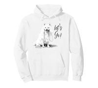 Design Esquimau américain Let's GO - Happy Eskie Dog Lover Sweat à Capuche