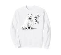 Design Esquimau américain Let's GO - Happy Eskie Dog Lover Sweatshirt