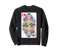 Design esthétique coloré Queen Hearts Highway Trip Sweatshirt