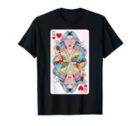 Design esthétique coloré Queen Hearts Highway Trip T-Shirt