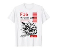 Design esthétique Militaire F16 Jet Fighter T-Shirt