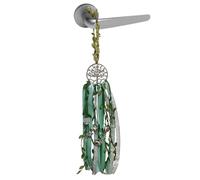 Design et festif : cette décoration de porte en forme de cloche de sorcière ajoutera un peu de charme à votre porte. Elle est fabriquée en ficelle d'aluminium, qui est durable et imperméable.