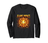 Design explosif à Impact de Flamme Chili Energy Manche Longue