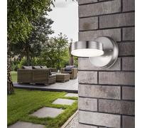 Applique murale design extérieur LED 7 watts acier inoxydable IP44 450 lumens Globo 34020