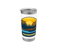 Design extérieur rétro du parc national des Voyageurs Gobelet isotherme en acier inoxydable double paroi