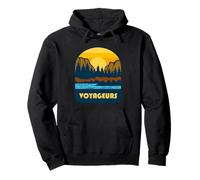 Design extérieur rétro du Parc National des Voyageurs Sweat à Capuche