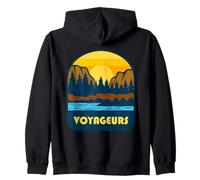 Design extérieur rétro du Parc National des Voyageurs Sweat à Capuche