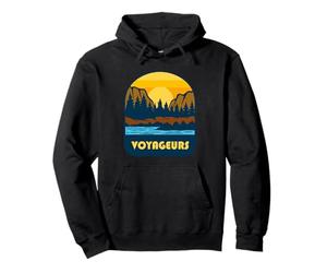Design extérieur rétro du Parc National des Voyageurs Sweat à Capuche