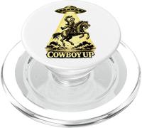 Design Extraterrestre Western drôle d'enlèvement d'ovnis par Un Cowboy up PopSockets PopGrip pour MagSafe