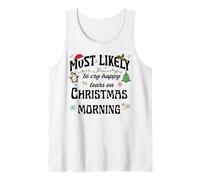 Design Festif de Noël « Most Likely Cry Happy Tears » Débardeur