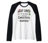 Design Festif de Noël « Most Likely Cry Happy Tears » Manche Raglan