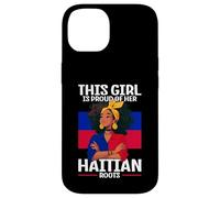 Design fière de fille haïtienne pour les amoureux d'Haïti Coque pour iPhone 14