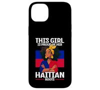 Design fière de fille haïtienne pour les amoureux d'Haïti Coque pour iPhone 14 Plus