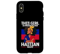 Design fière de fille haïtienne pour les amoureux d'Haïti Coque pour iPhone X/XS