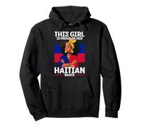 Design fière de fille haïtienne pour les amoureux d'Haïti Sweat à Capuche