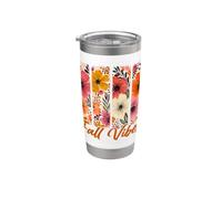 Design Floral Coloré pour Célébrer l'Automne Gobelet isotherme en acier inoxydable double paroi