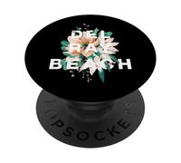 Design Floral de la Plage, Floride, Delray, The Village by The Sea, Floride PopSockets PopGrip Adhésif