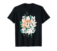 Design Floral de San Diego, San Diego, Californie T-Shirt
