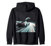 Design futuriste Space Hypercar Speed Warp Galaxy Racing Sweat à Capuche