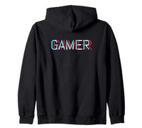 Design Gamer avec Joueur écrit sans se concentrer dans Un Style rétro Sweat à Capuche