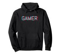 Design Gamer avec Joueur écrit sans se concentrer dans Un Style rétro Sweat à Capuche