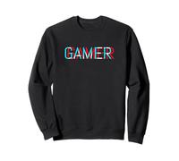 Design Gamer avec Joueur écrit sans se concentrer dans Un Style rétro Sweatshirt