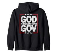Design God is Bigger Than Gov Faith Sweat à Capuche