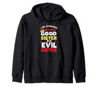 Design « Good And Evil Sister » pour Lil et Big Sister Sweat à Capuche