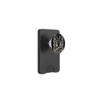 Design Gothique de Chauve-Souris avec Roses et étoiles PopSockets PopWallet pour MagSafe
