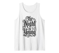 Design Gothique Effrayant d'halloween The Night is Young Débardeur