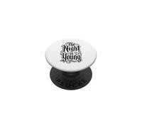 Design Gothique Effrayant d'halloween The Night is Young PopSockets PopGrip Adhésif