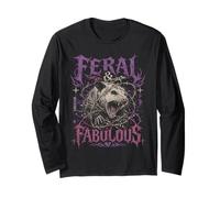 Design Gothique Grunge Y2K Opossum, Sauvage et Fabuleux Manche Longue