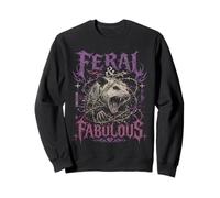 Design Gothique Grunge Y2K Opossum, Sauvage et Fabuleux Sweatshirt