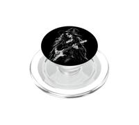 Design Gothique, sorcière, Guitariste, Musique Rock, Halloween PopSockets PopGrip pour MagSafe