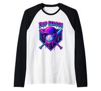 Design Goutte à Goutte de Baseball pour crème glacée esthétique Manche Raglan