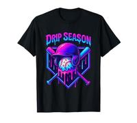 Design Goutte à Goutte de Baseball pour crème glacée esthétique T-Shirt