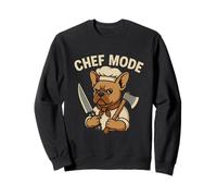 Design Graphique Amusant de Cuisine de Bouledogue français Sweatshirt