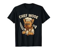 Design Graphique Amusant de Cuisine de Bouledogue français T-Shirt