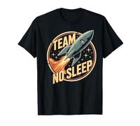 Design Graphique de Motivation Team No Sleep Rocket T-Shirt