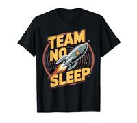 Design Graphique de Motivation Team No Sleep Rocket T-Shirt