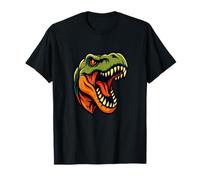 Design Graphique de tête de Dinosaure T-Rex rugissante T-Shirt
